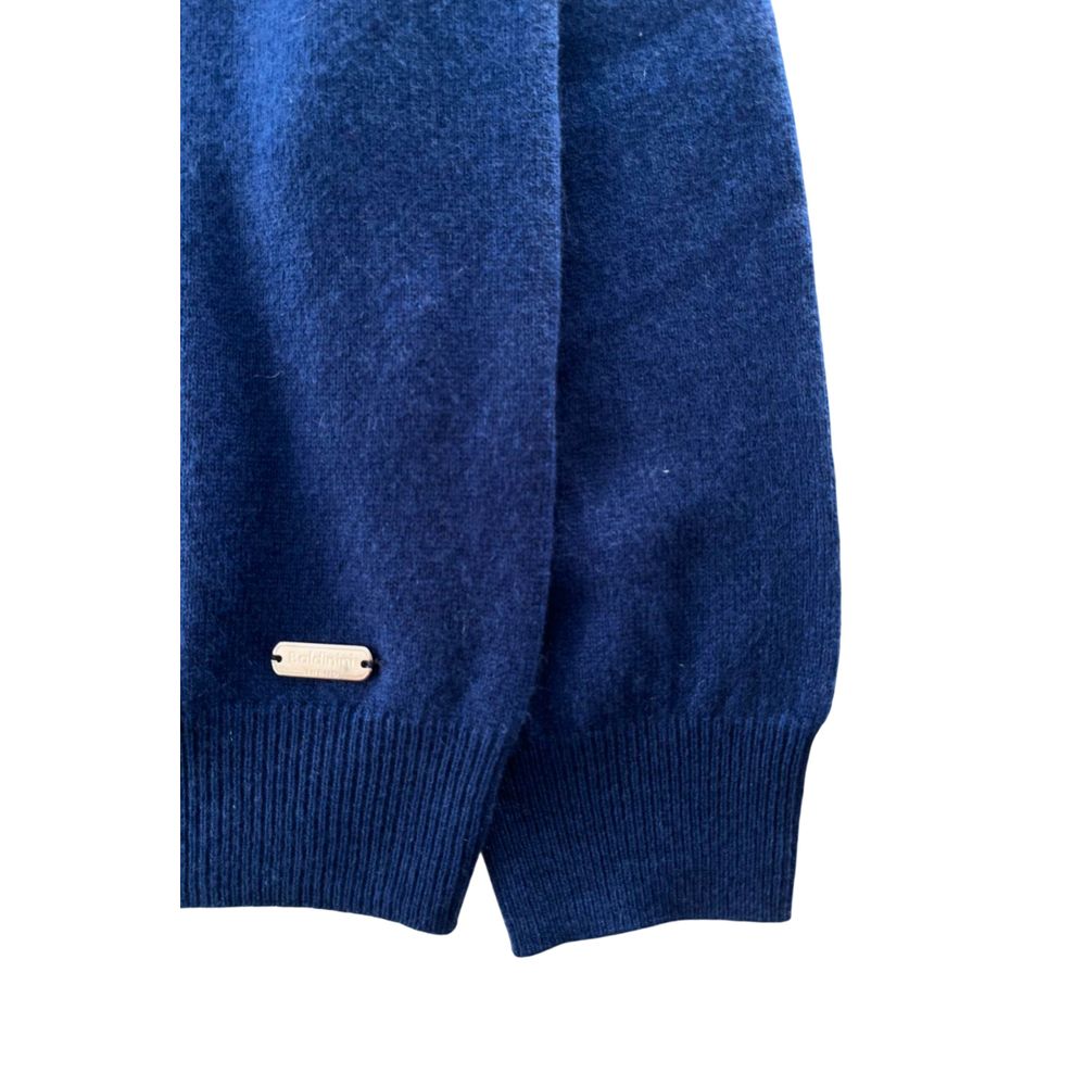 Baldinini Trend Blue Cashmere Men Sweater - ClickThatClicks 