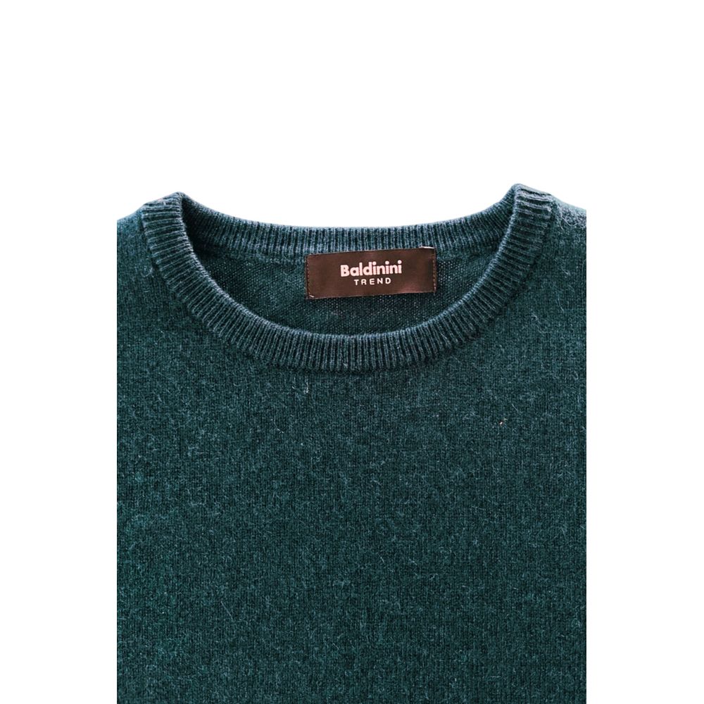 Baldinini Trend Green Cashmere Men Sweater - ClickThatClicks 