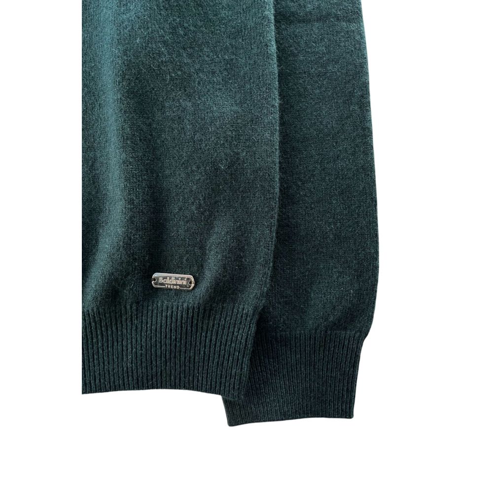 Baldinini Trend Green Cashmere Men Sweater - ClickThatClicks 