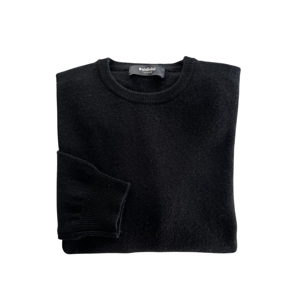 Baldinini Trend Black Cashmere Men Sweater - ClickThatClicks 