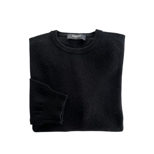 Baldinini Trend Black Cashmere Men Sweater - ClickThatClicks 