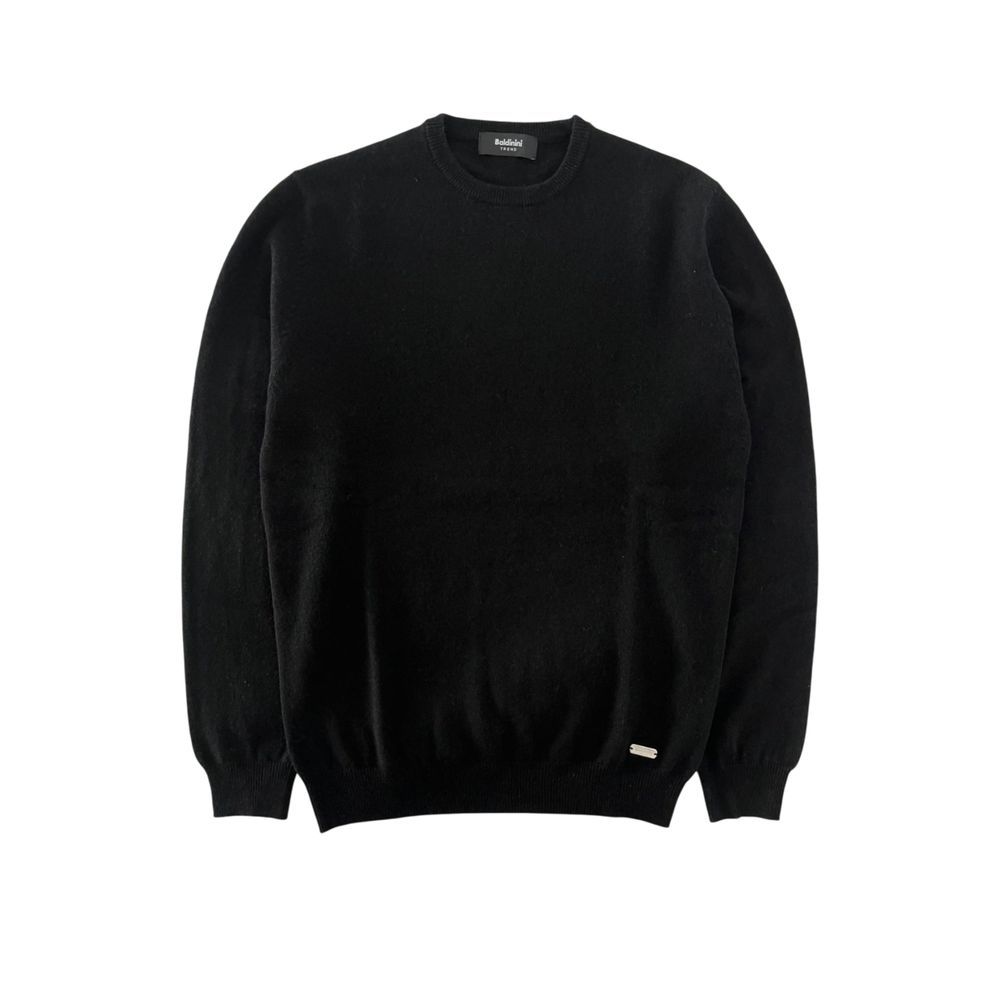 Baldinini Trend Black Cashmere Men Sweater - ClickThatClicks 