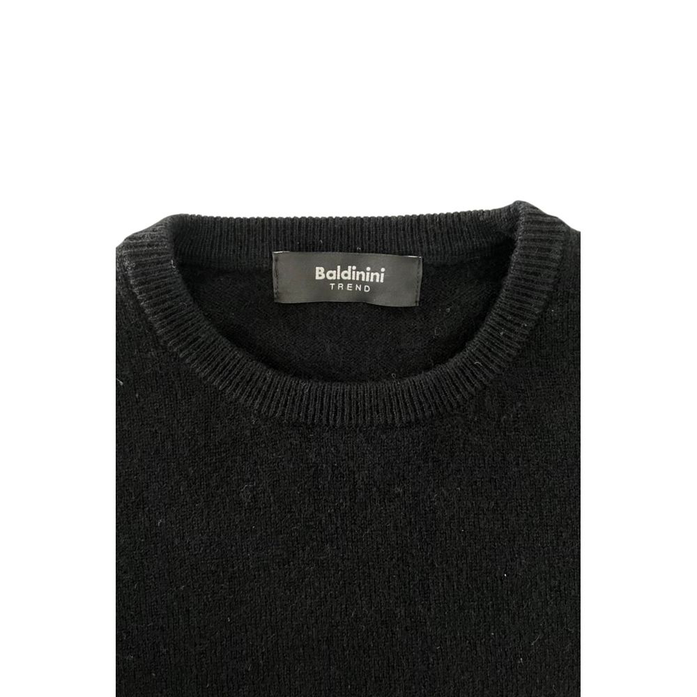 Baldinini Trend Black Cashmere Men Sweater - ClickThatClicks 