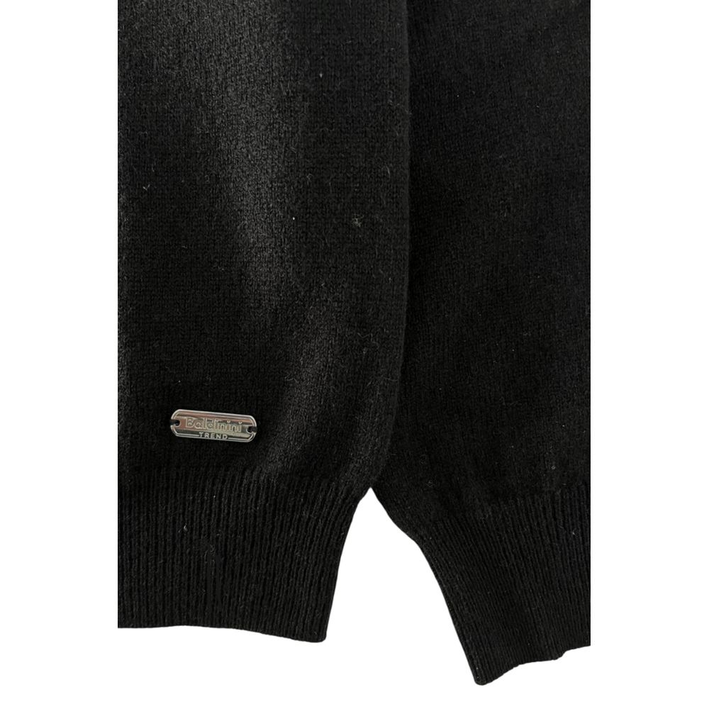 Baldinini Trend Black Cashmere Men Sweater - ClickThatClicks 