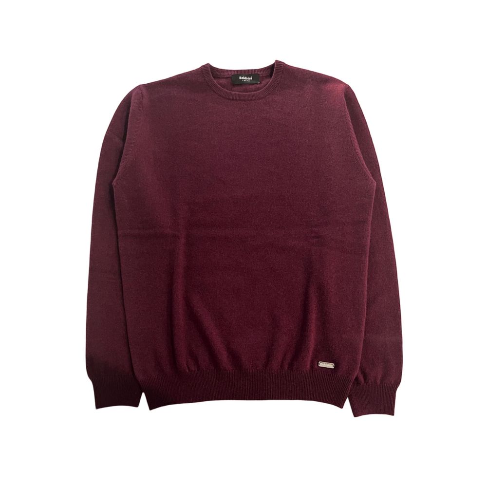 Baldinini Trend Red Cashmere Men Sweater - ClickThatClicks 