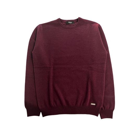 Baldinini Trend Red Cashmere Men Sweater - ClickThatClicks 