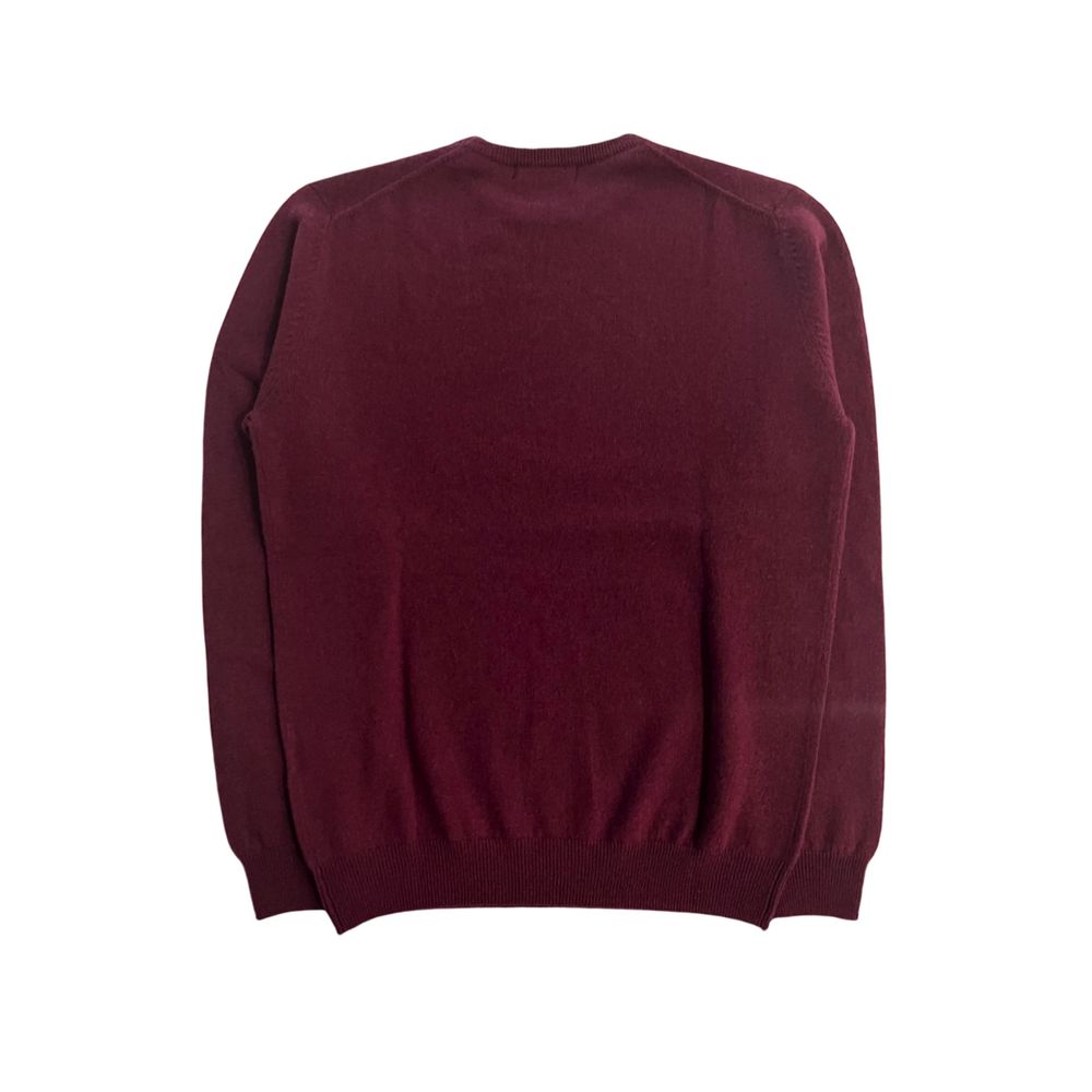 Baldinini Trend Red Cashmere Men Sweater - ClickThatClicks 