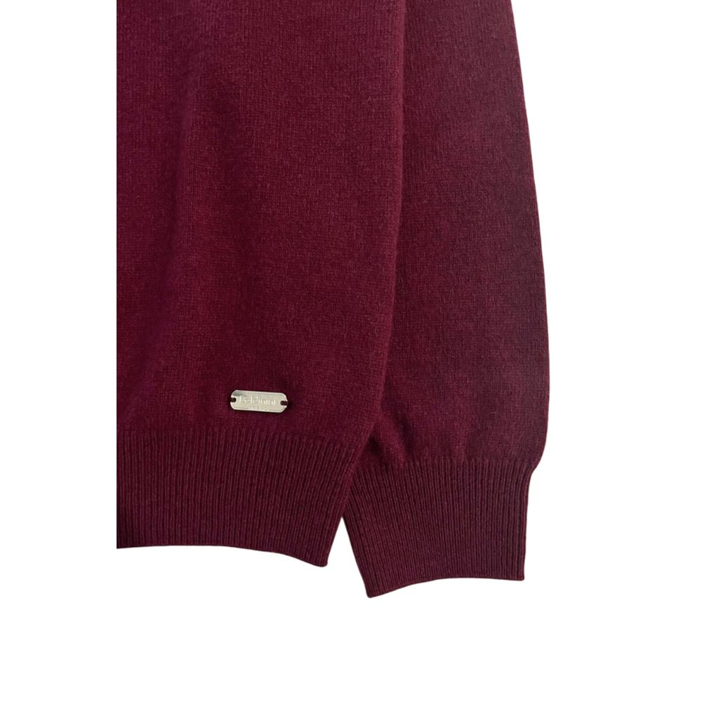 Baldinini Trend Red Cashmere Men Sweater - ClickThatClicks 
