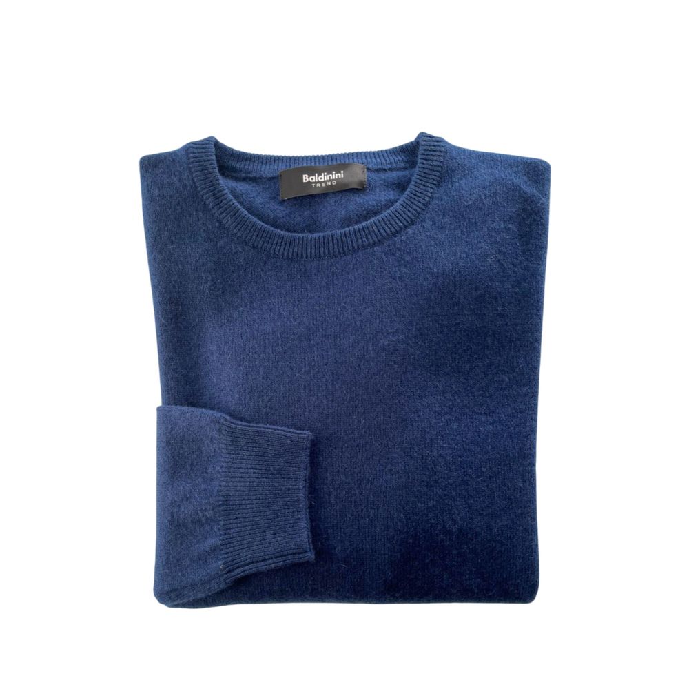 Baldinini Trend Blue Cashmere Men Sweater - ClickThatClicks 