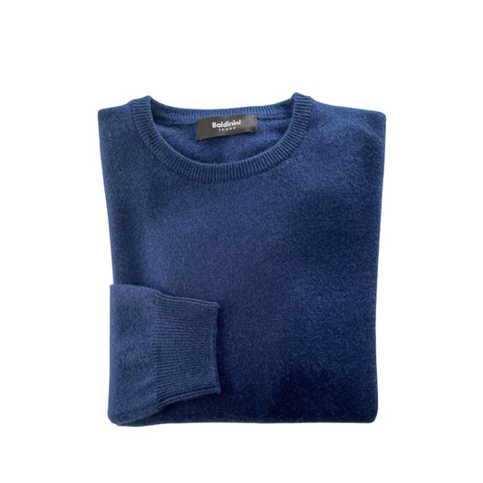Baldinini Trend Blue Cashmere Men Sweater - ClickThatClicks 