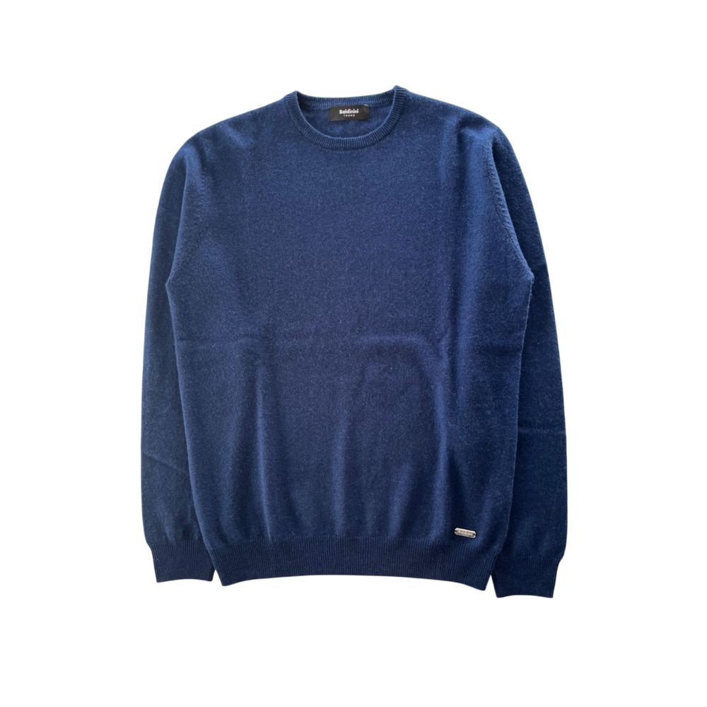 Baldinini Trend Blue Cashmere Men Sweater - ClickThatClicks 