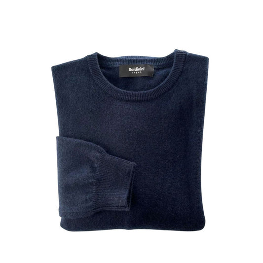 Baldinini Trend Blue Cashmere Men Sweater - ClickThatClicks 