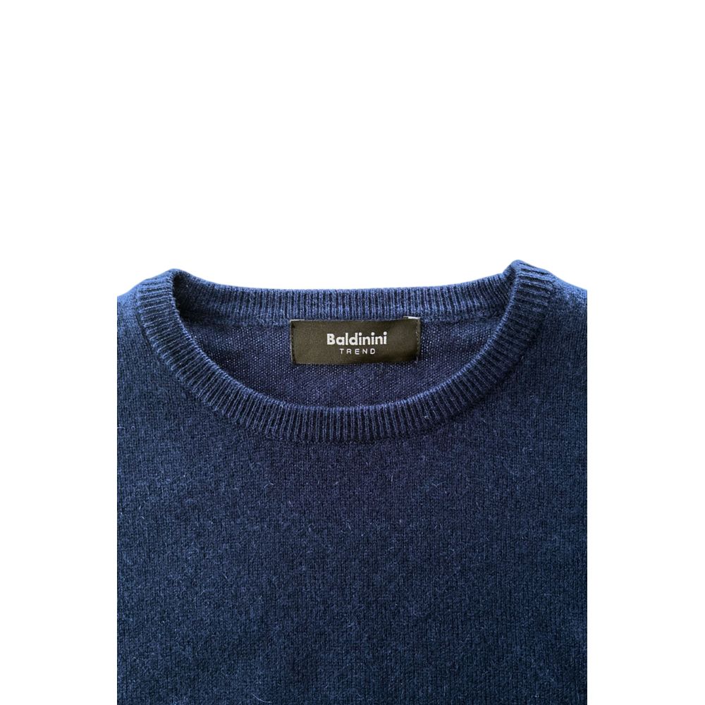 Baldinini Trend Blue Cashmere Men Sweater - ClickThatClicks 