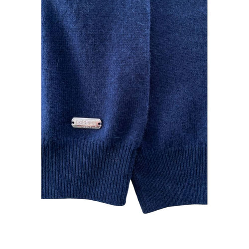 Baldinini Trend Blue Cashmere Men Sweater - ClickThatClicks 