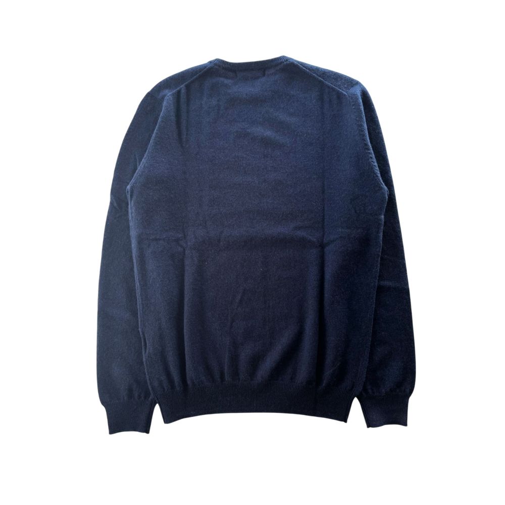 Baldinini Trend Blue Cashmere Men Sweater - ClickThatClicks 