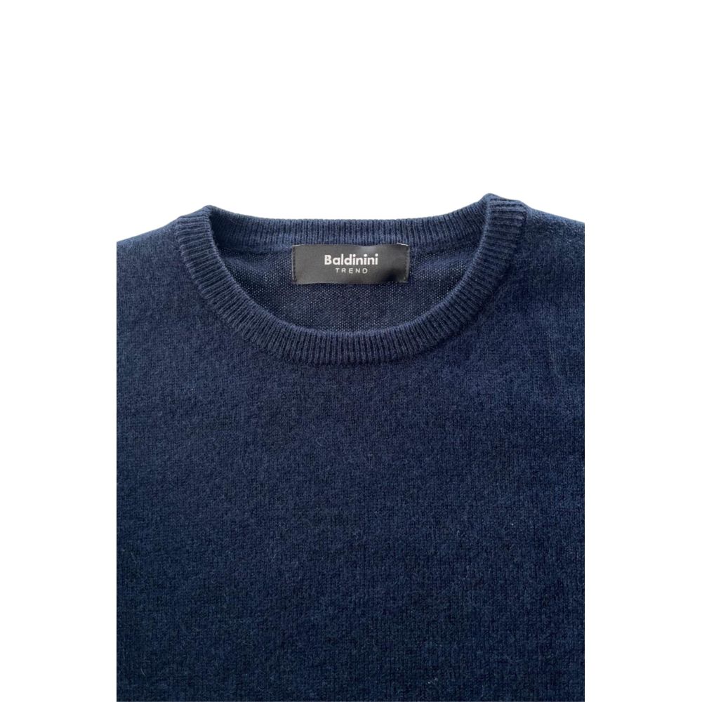 Baldinini Trend Blue Cashmere Men Sweater - ClickThatClicks 