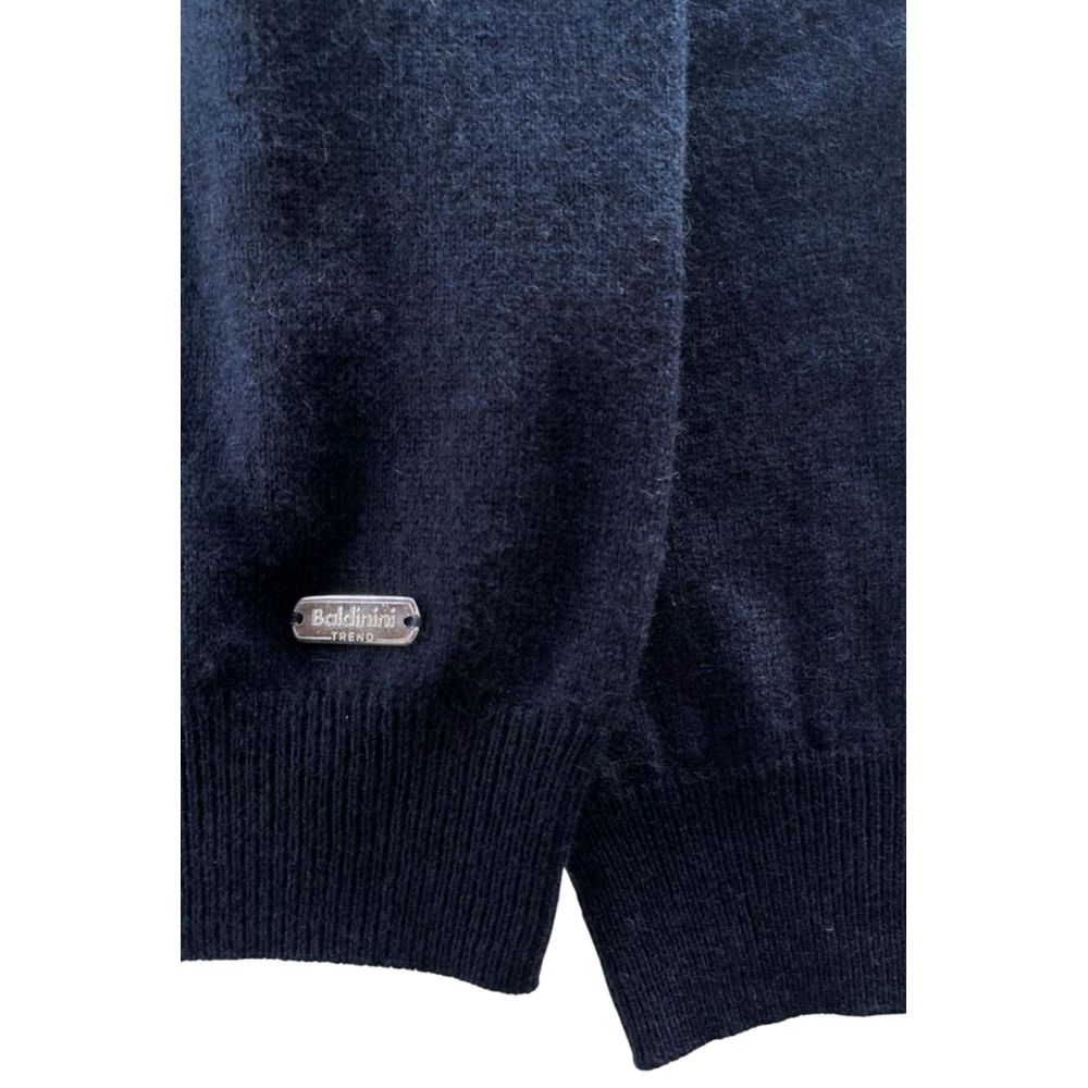 Baldinini Trend Blue Cashmere Men Sweater - ClickThatClicks 