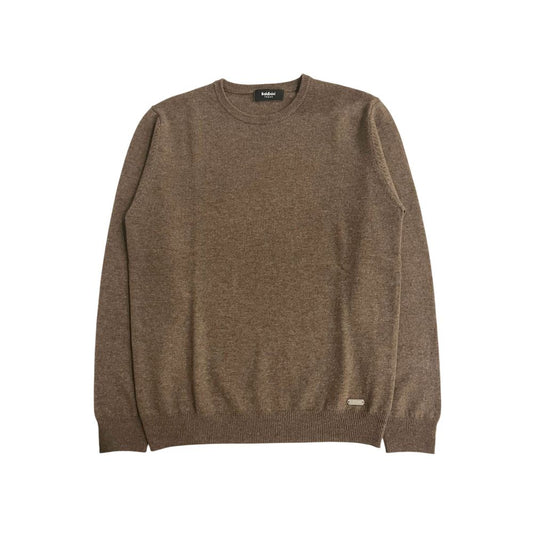 Baldinini Trend Brown Cashmere Men Sweater - ClickThatClicks 
