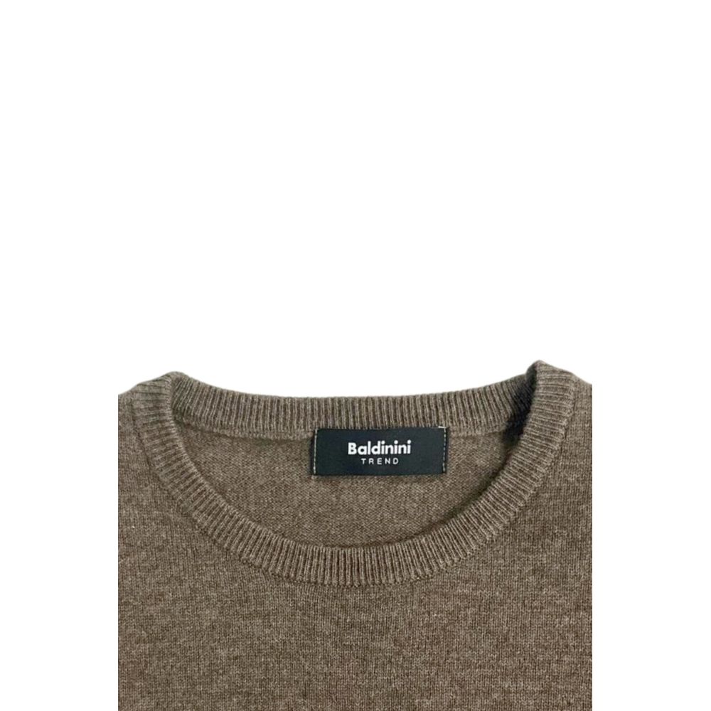 Baldinini Trend Brown Cashmere Men Sweater - ClickThatClicks 