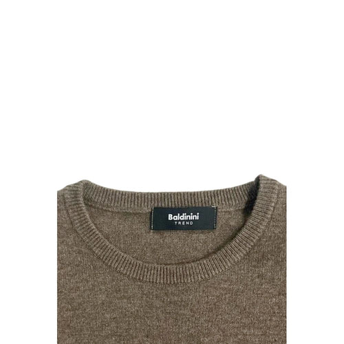Baldinini Trend Brown Cashmere Men Sweater - ClickThatClicks 