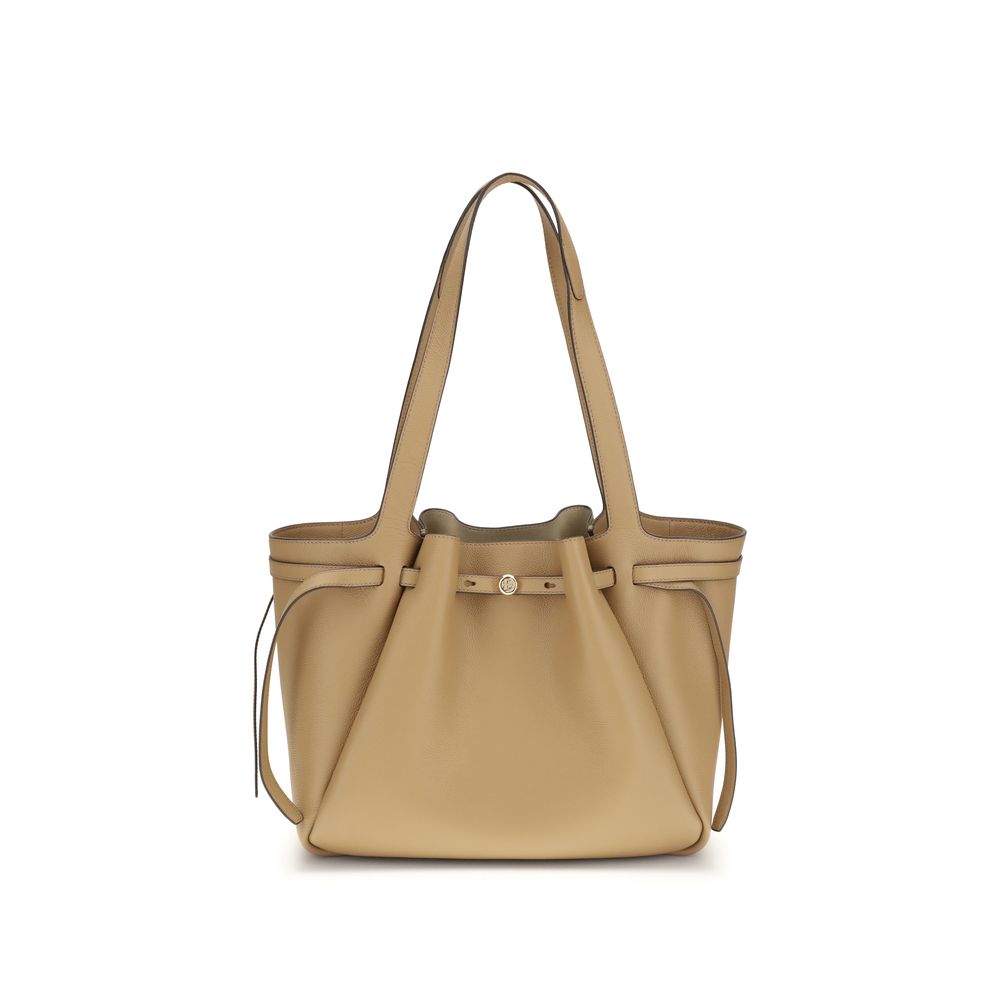 Tory Burch Beige Leather Handbag - ClickThatClicks 