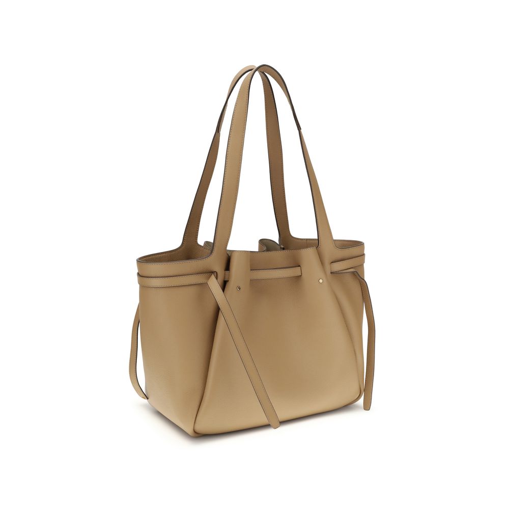 Tory Burch Beige Leather Handbag - ClickThatClicks 
