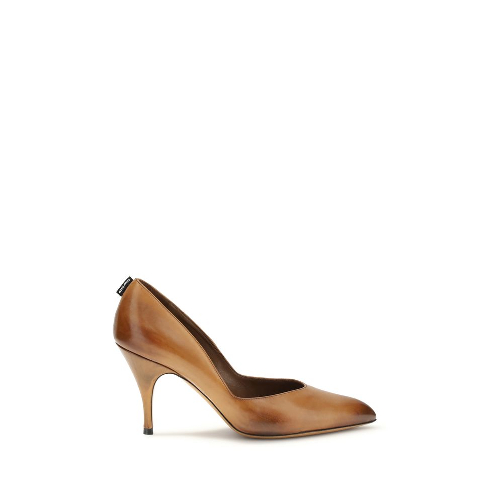 Miu Miu Beige Calf Leather Bos Taurus Pumps - ClickThatClicks 