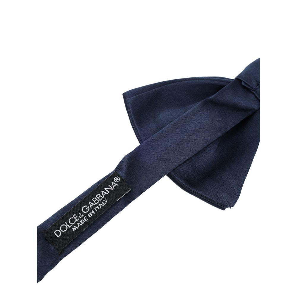 Dolce & Gabbana Blue Silk Bowtie - ClickThatClicks 