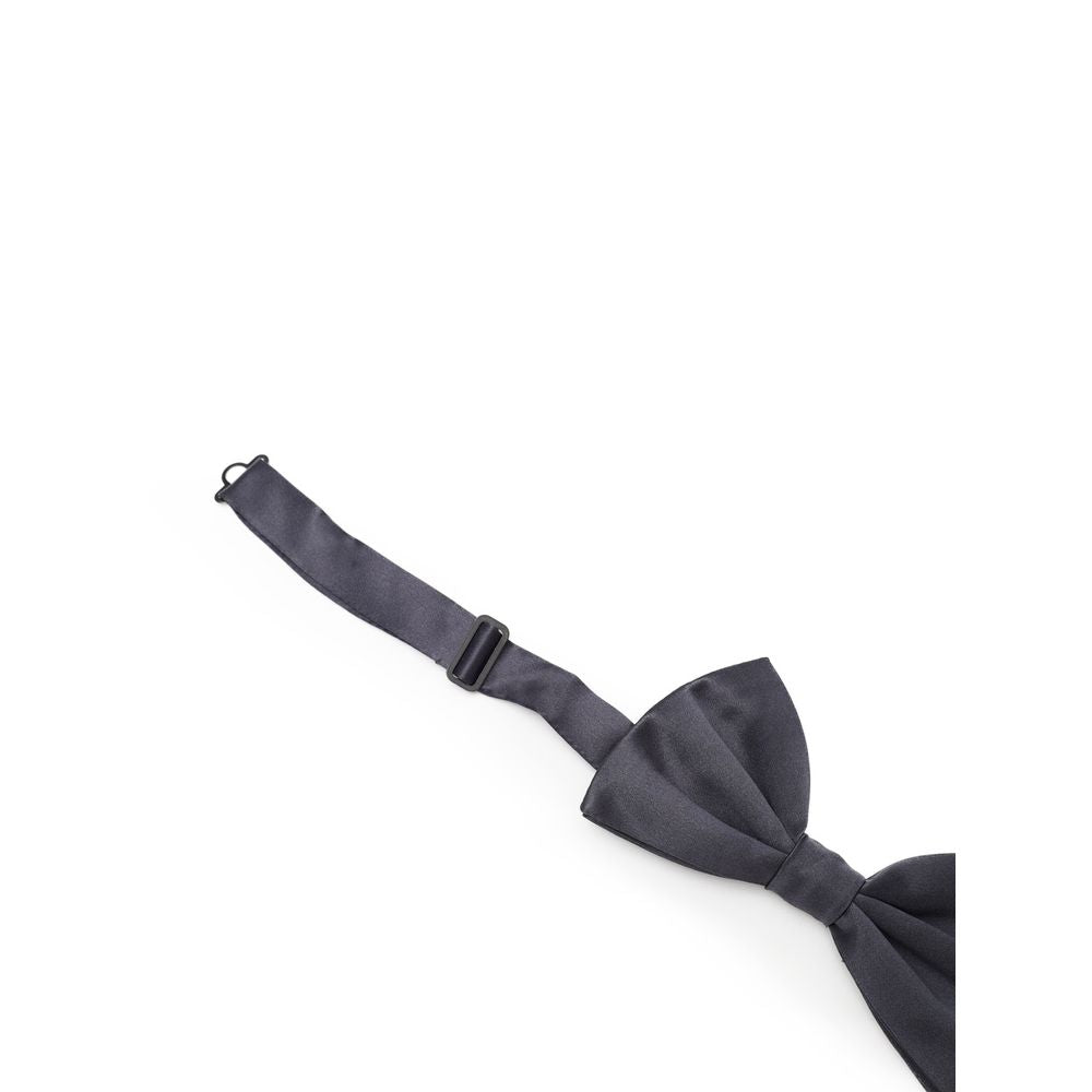 Dolce & Gabbana Gray Silk Bowtie - ClickThatClicks 