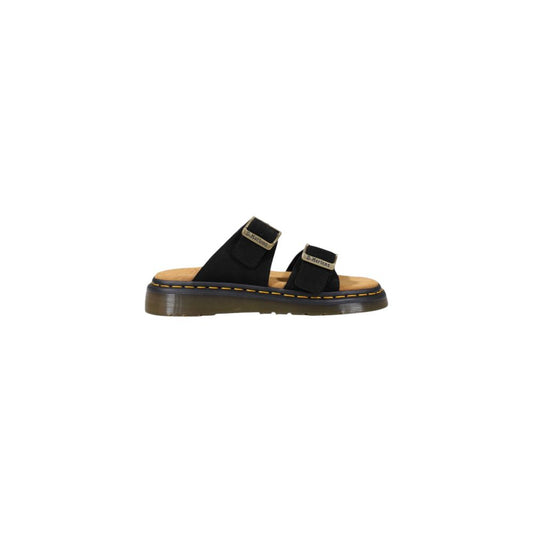 Dr. Martens Black Leather Flat Sandals - ClickThatClicks 