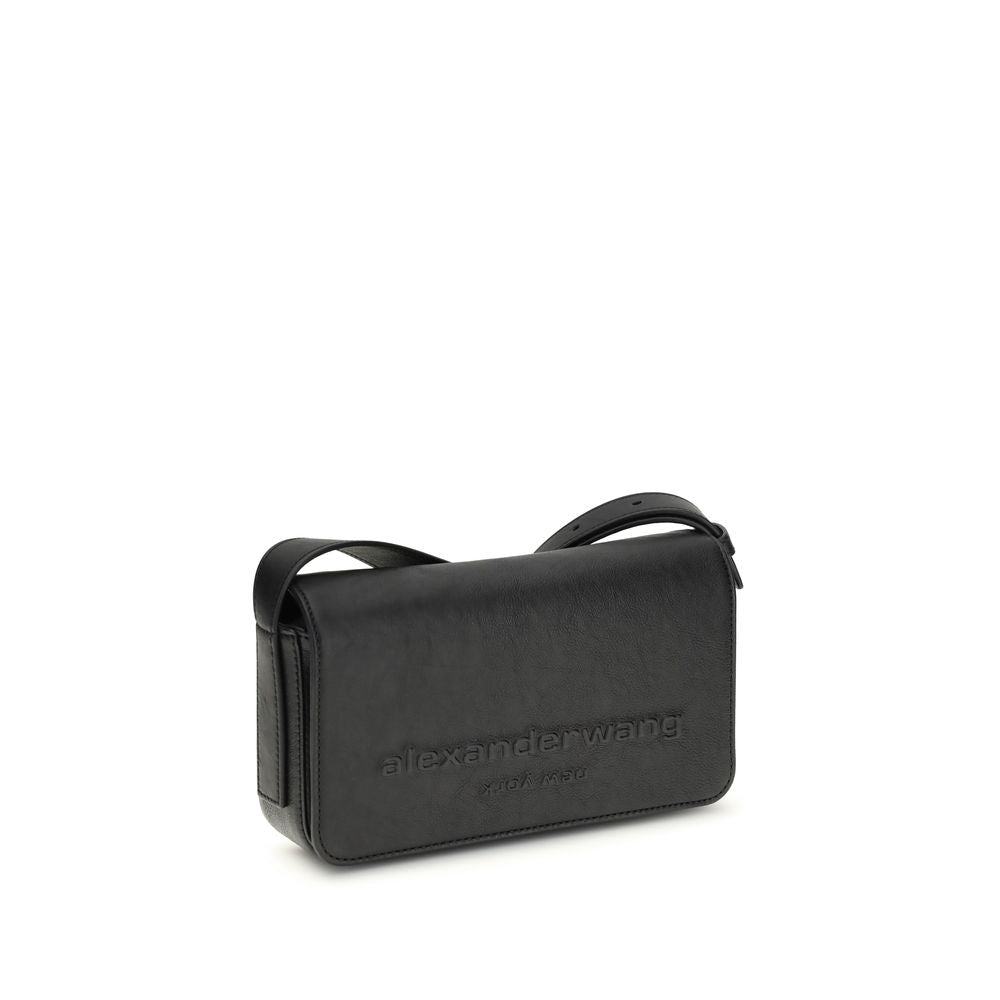 Alexander Wang Black Calf Leather Bos Taurus Shoulder Bag - ClickThatClicks 