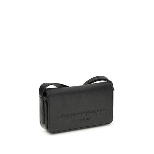 Alexander Wang Black Calf Leather Bos Taurus Shoulder Bag - ClickThatClicks 