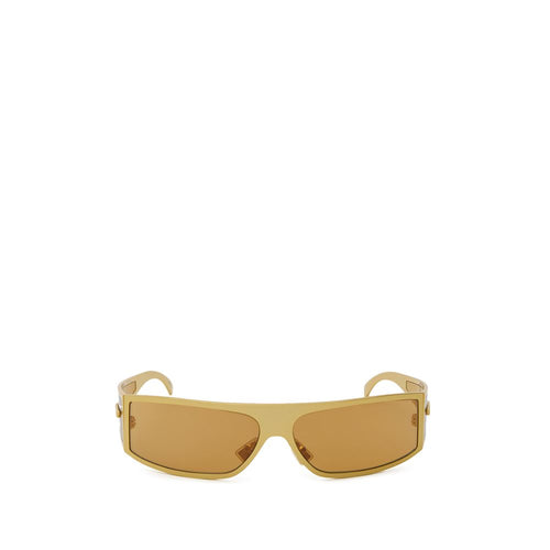 Bottega Veneta Gold Metal Sunglasses - ClickThatClicks 