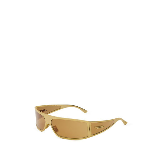 Bottega Veneta Gold Metal Sunglasses - ClickThatClicks 