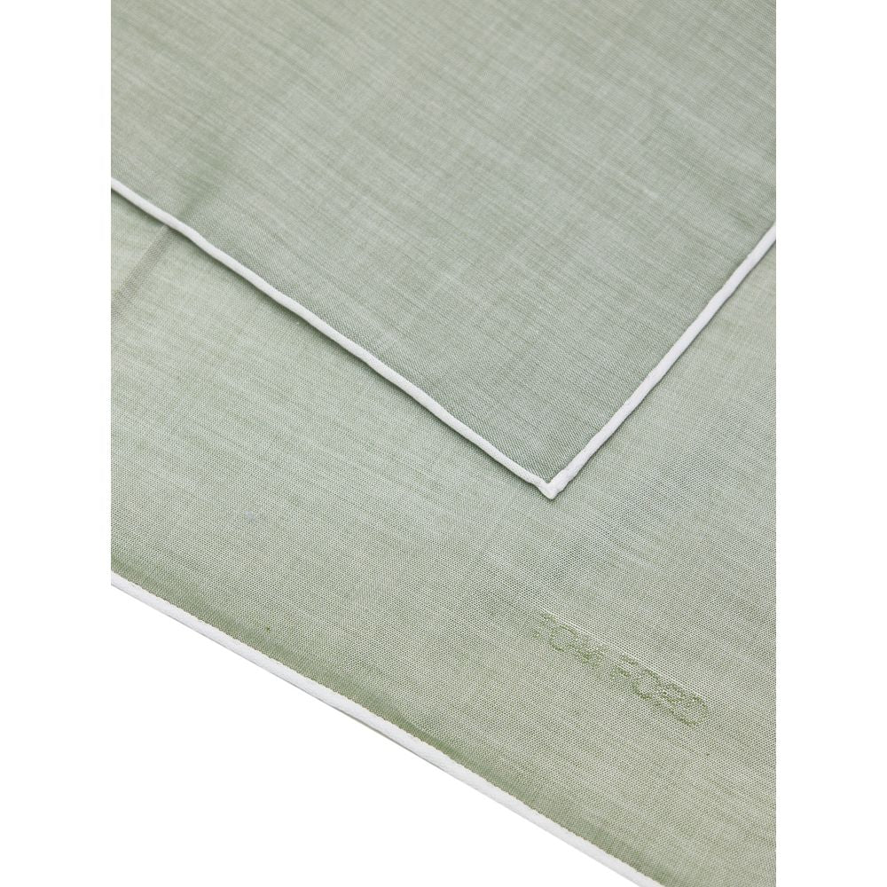 Tom Ford Green Cotton Pocket Square - ClickThatClicks 