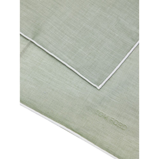 Tom Ford Green Cotton Pocket Square - ClickThatClicks 