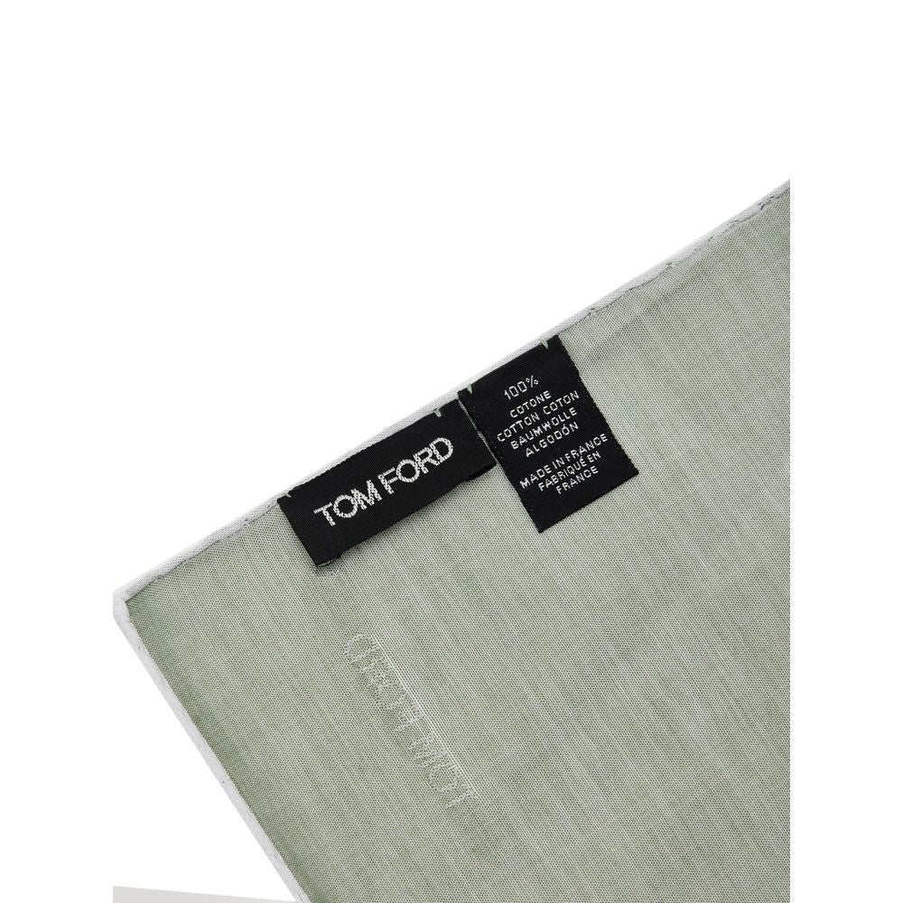 Tom Ford Green Cotton Pocket Square - ClickThatClicks 