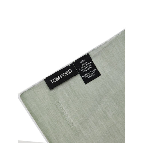 Tom Ford Green Cotton Pocket Square - ClickThatClicks 