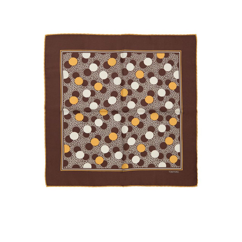 Tom Ford Brown Silk Pocket Square