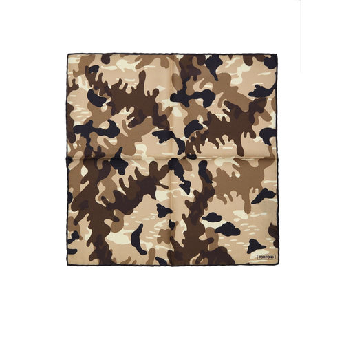 Tom Ford Beige Silk Pocket Square - ClickThatClicks 