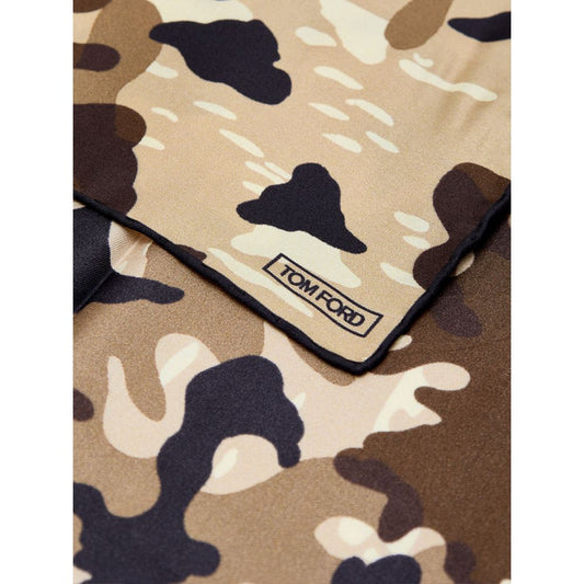Tom Ford Beige Silk Pocket Square - ClickThatClicks 