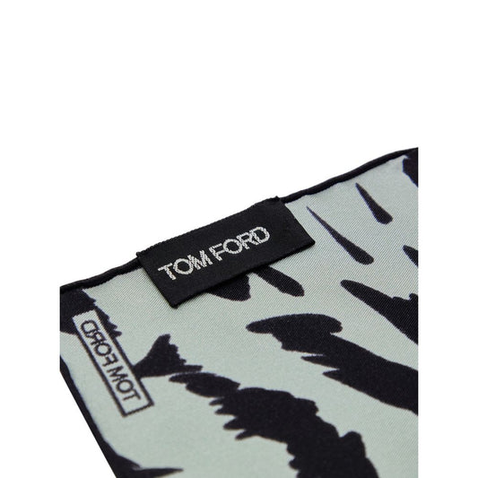 Tom Ford Gray Silk Pocket Square - ClickThatClicks 