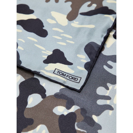 Tom Ford Gray Silk Pocket Square - ClickThatClicks 