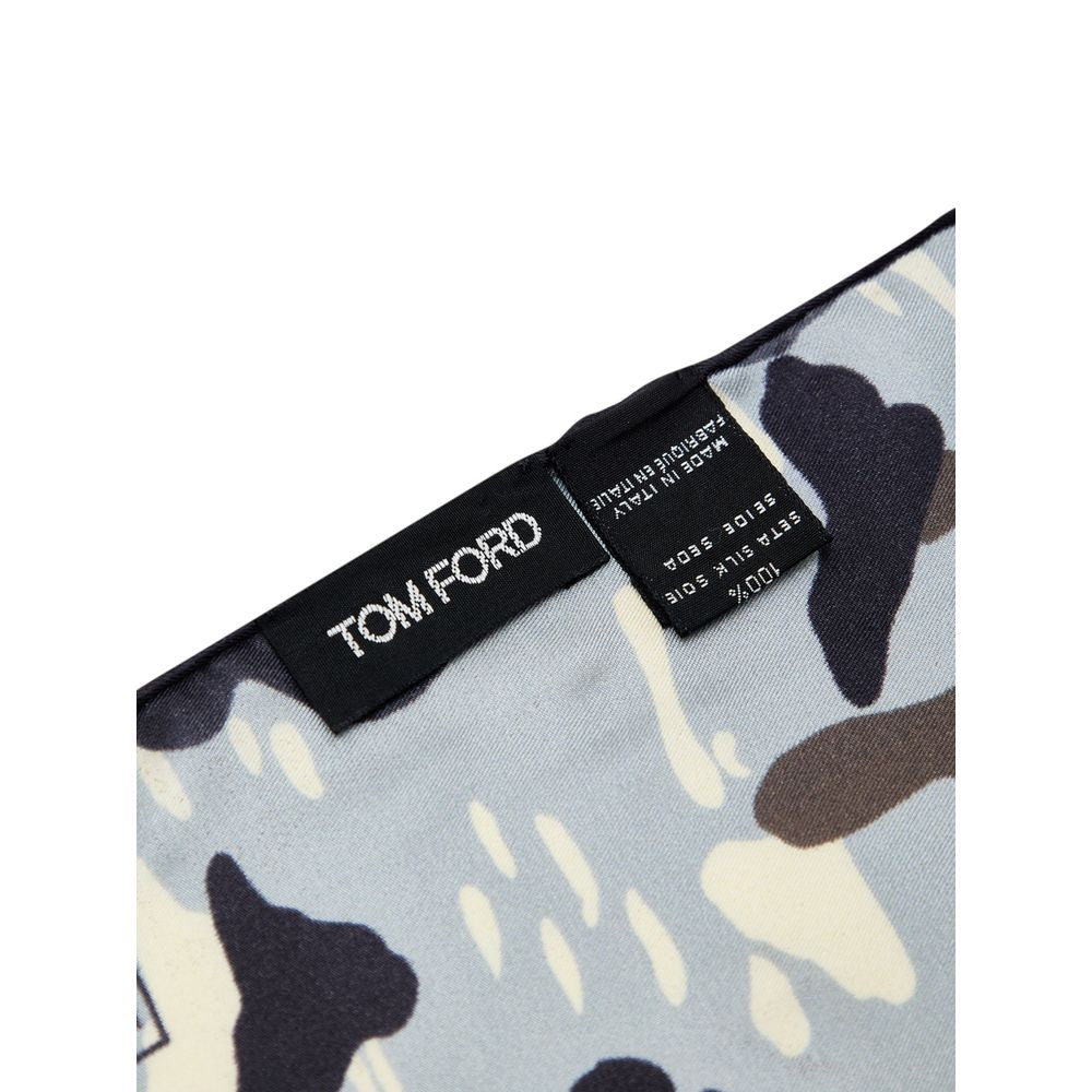 Tom Ford Gray Silk Pocket Square - ClickThatClicks 