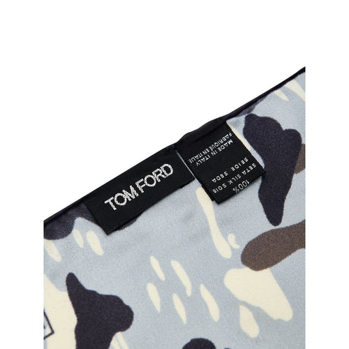 Tom Ford Gray Silk Pocket Square - ClickThatClicks 