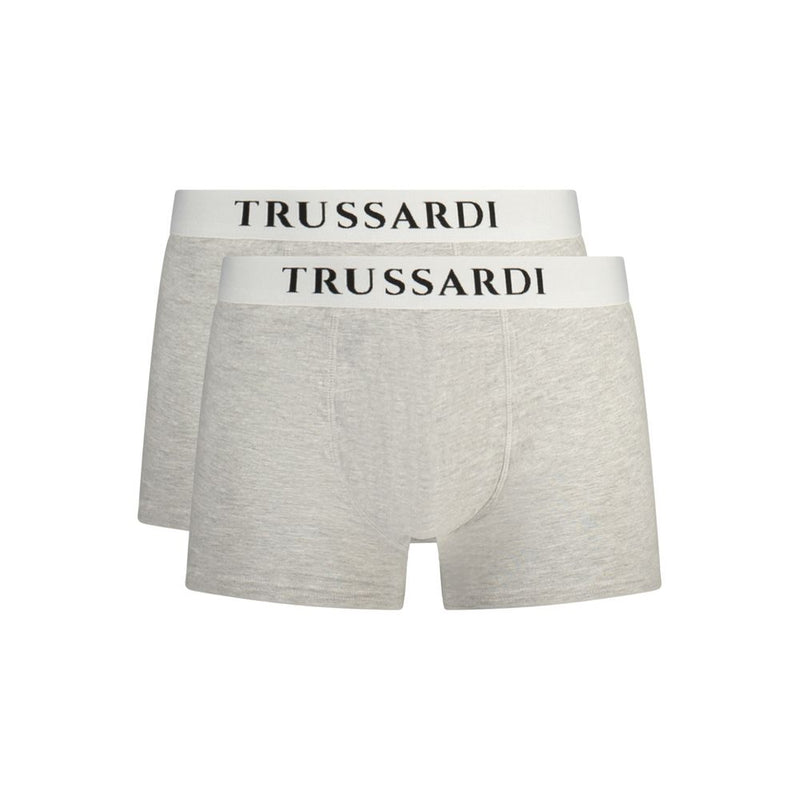 Trussardi Gray Cotton Underwear