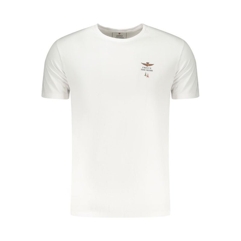 Aeronautica Militare White Cotton Men's T-Shirt