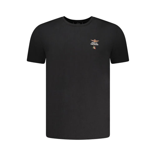 Aeronautica Militare Black Cotton Men's T-Shirt - ClickThatClicks 