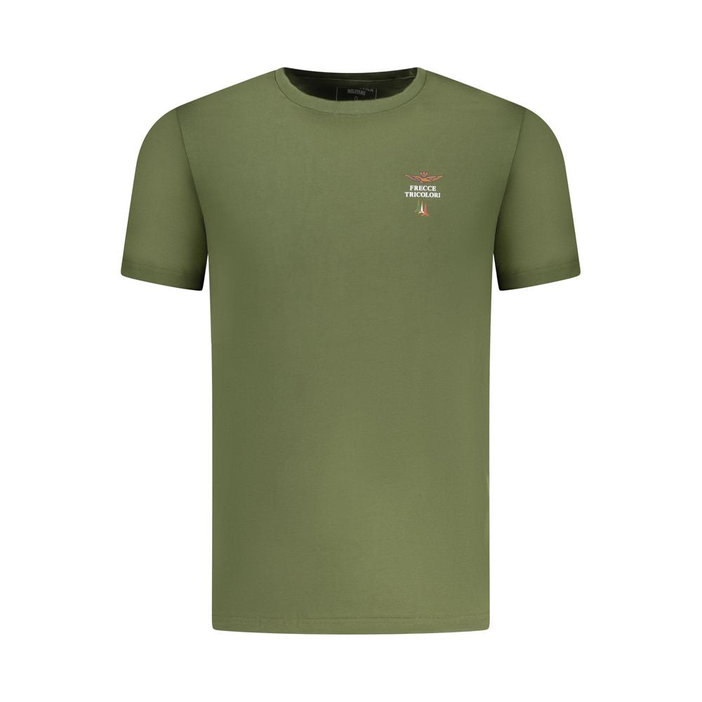 Aeronautica Militare Verde Cotton Mens Underwear Shirt - ClickThatClicks 