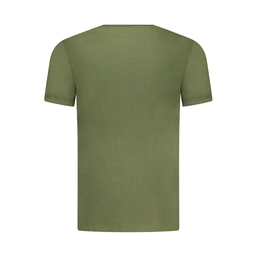 Aeronautica Militare Verde Cotton Mens Underwear Shirt - ClickThatClicks 